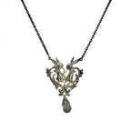 ポケモンセンター限定 ケイウノ ケイ・ウノ エーフィ＆ブラッキー シルバーネックレス アクセサリー 925 クリスタル ★クリーニング済★