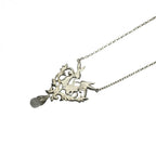 ポケモンセンター限定 ケイウノ ケイ・ウノ エーフィ＆ブラッキー シルバーネックレス アクセサリー 925 クリスタル ★クリーニング済★