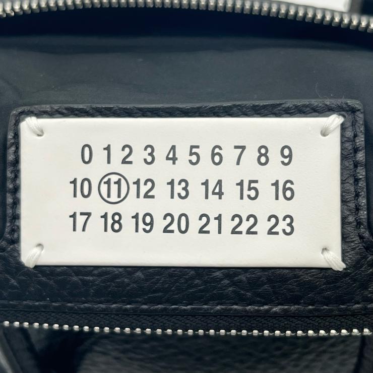 MAISON MARGIELA メゾンマルジェラ 5AC レザーxナイロン 2WAYハンドバッグ ショルダーバッグ ブラック ★美品★