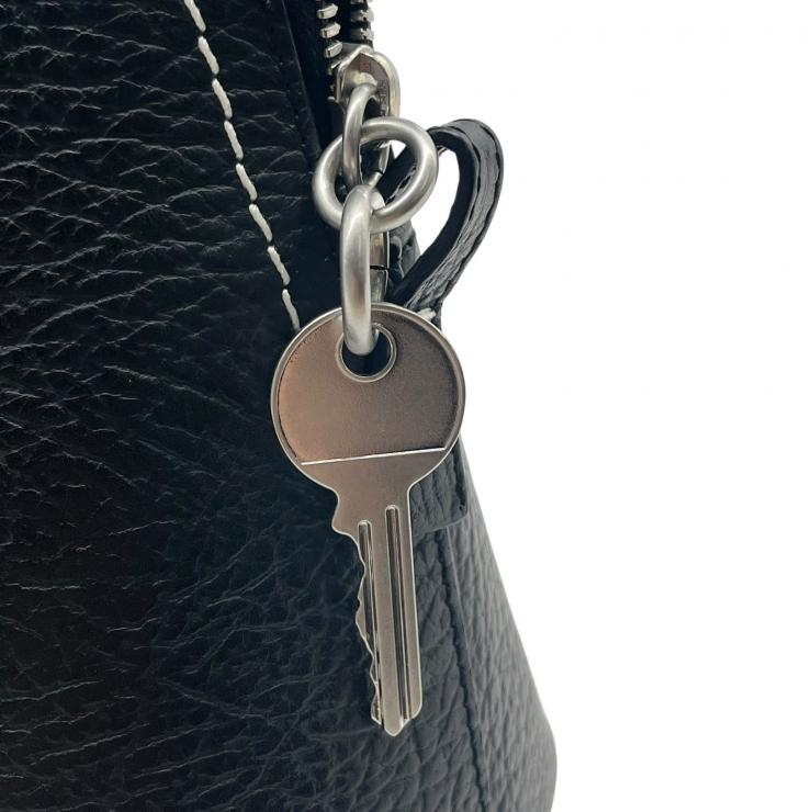 MAISON MARGIELA メゾンマルジェラ 5AC レザーxナイロン 2WAYハンドバッグ ショルダーバッグ ブラック ★美品★