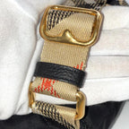 Burberry バーバリー ホースシュー ナイロン キルティング バックパック リュックサック ブラック 8118748 ★美品★ ★袋付★