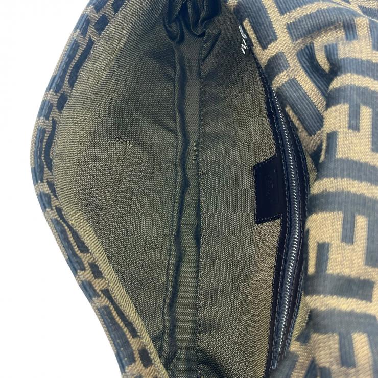 FENDI フェンディ ズッカ柄 マンマバケット ハンドバック レディース ★美品★