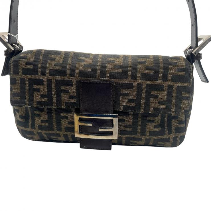FENDI フェンディ ズッカ柄 マンマバケット ハンドバック レディース ★美品★