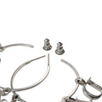 Christian Dior クリスチャンディオール ピアス 両耳用 フープピアス ロゴ ★良品★