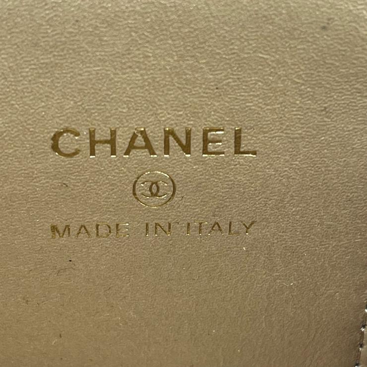 CHANEL シャネル マトラッセ ラムスキン ココマーク チェーンショルダー バニティバッグ レディース ★美品★