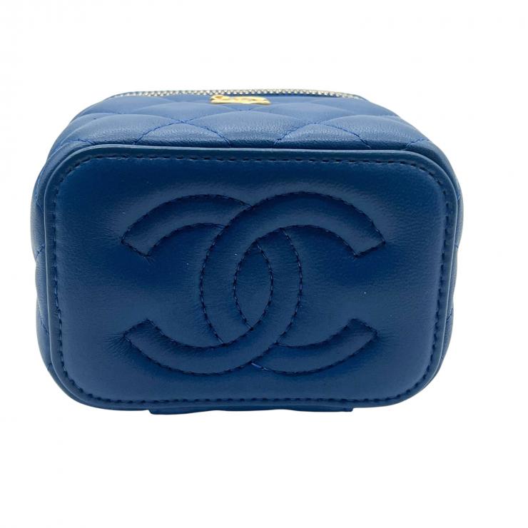 CHANEL シャネル マトラッセ ラムスキン ココマーク チェーンショルダー バニティバッグ レディース ★美品★