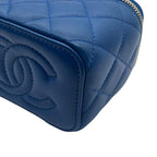 CHANEL シャネル マトラッセ ラムスキン ココマーク チェーンショルダー バニティバッグ レディース ★美品★