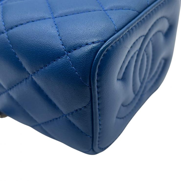 CHANEL シャネル マトラッセ ラムスキン ココマーク チェーンショルダー バニティバッグ レディース ★美品★