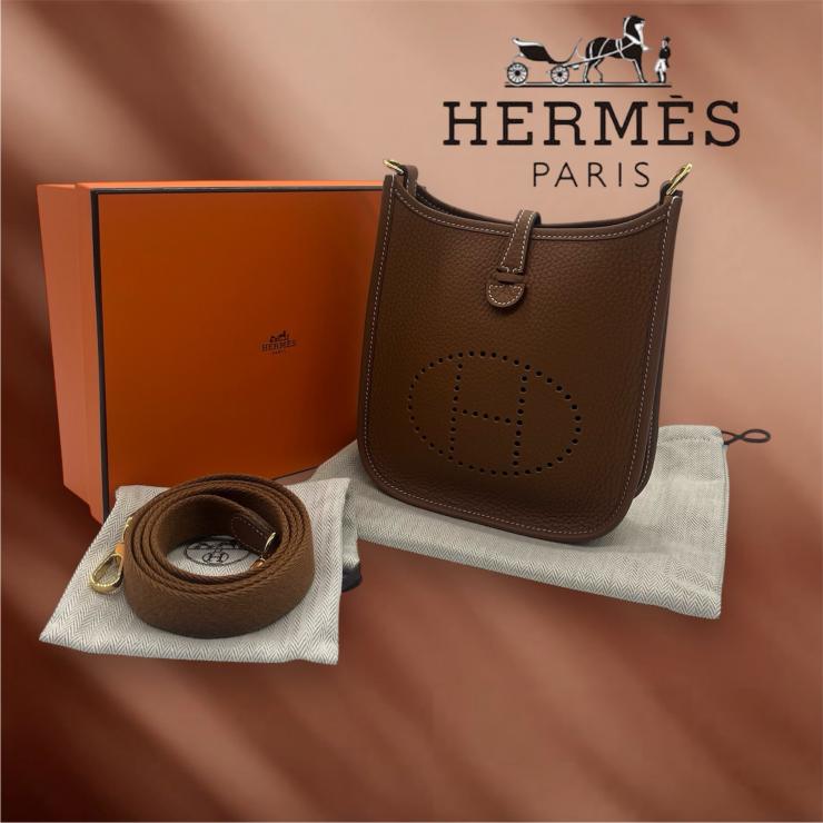 HERMES エルメス エブリン TPM ショルダーバッグ バッグ ブラウン トリヨンクレマンス ゴールド金具 K刻印 2025年製 ★ギフト品質★