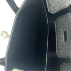 HERMES エルメス バーキン 25 トゴ ハンドバック バッグ W刻印 2024年製 シルバー金具 ノワール ★プレゼント品質★