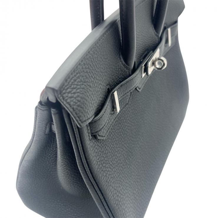 HERMES エルメス バーキン 25 トゴ ハンドバック バッグ W刻印 2024年製 シルバー金具 ノワール ★プレゼント品質★