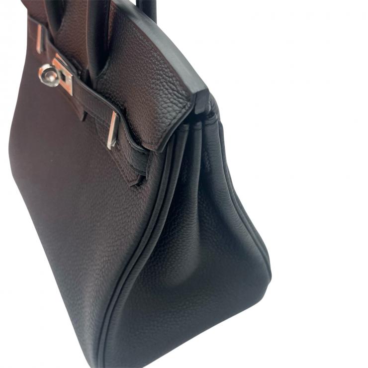 HERMES エルメス バーキン 25 トゴ ハンドバック バッグ W刻印 2024年製 シルバー金具 ノワール ★プレゼント品質★