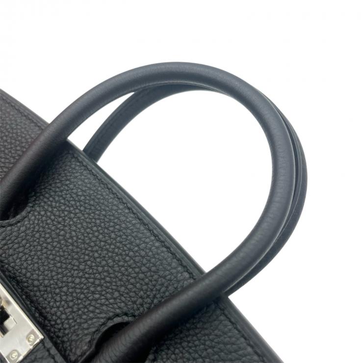 HERMES エルメス バーキン 25 トゴ ハンドバック バッグ W刻印 2024年製 シルバー金具 ノワール ★プレゼント品質★