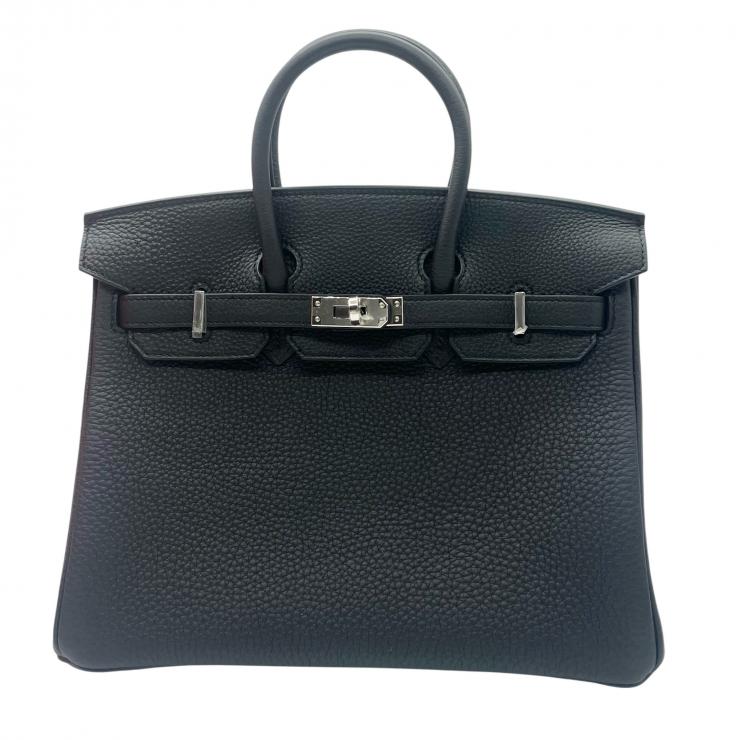 HERMES エルメス バーキン 25 トゴ ハンドバック バッグ W刻印 2024年製 シルバー金具 ノワール ★プレゼント品質★