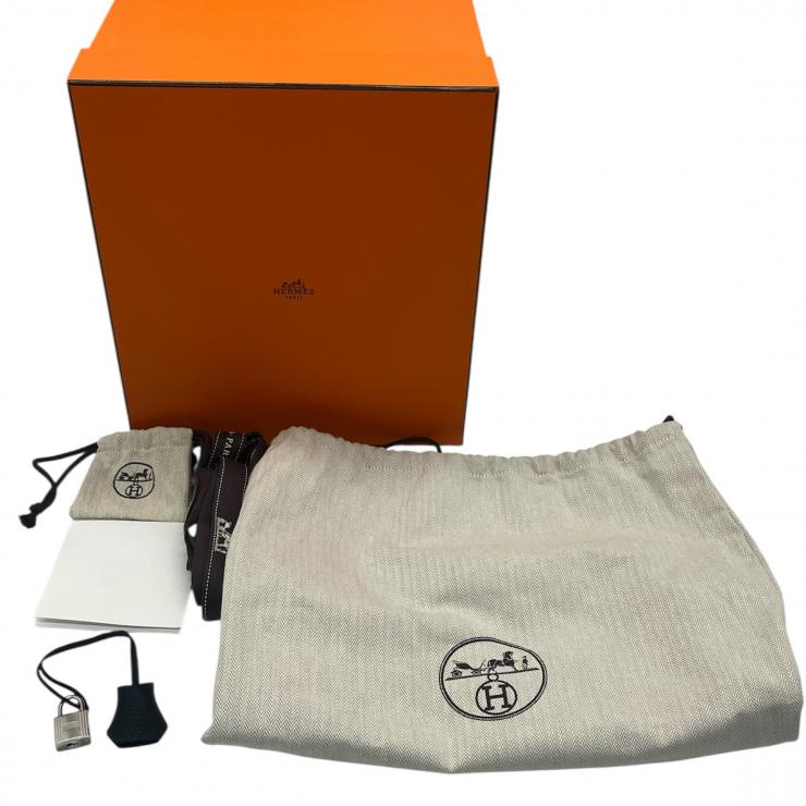 HERMES エルメス バーキン 25 トゴ ハンドバック バッグ W刻印 2024年製 シルバー金具 ノワール ★プレゼント品質★