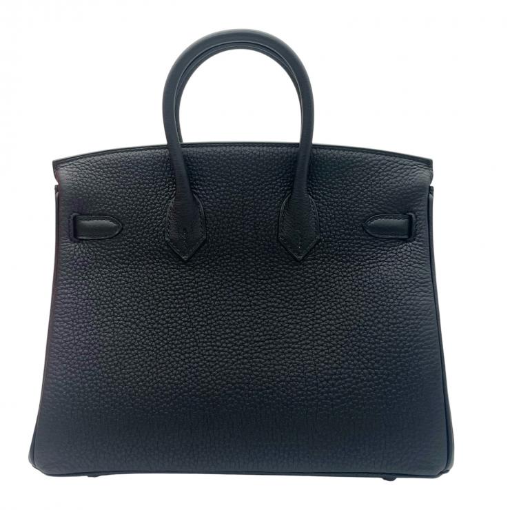 HERMES エルメス バーキン 25 トゴ ハンドバック バッグ W刻印 2024年製 シルバー金具 ノワール ★プレゼント品質★