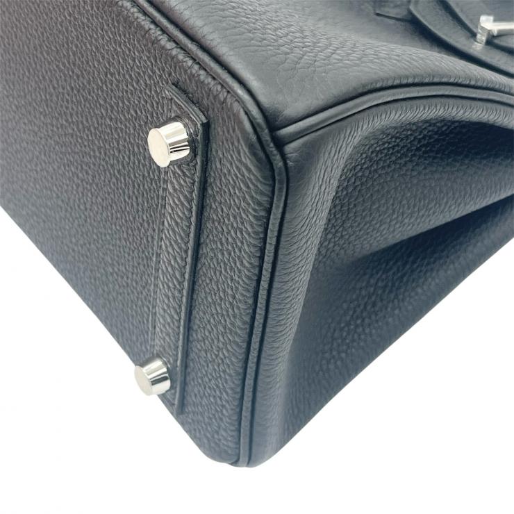 HERMES エルメス バーキン 25 トゴ ハンドバック バッグ W刻印 2024年製 シルバー金具 ノワール ★プレゼント品質★