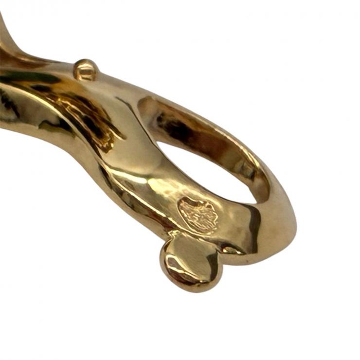 VanCleef&Arpels ヴァンクリーフ＆アーペル マジック アルハンブラ マラカイト ピアス Au750 K18 イエローゴールド ★美品★ ★箱付★