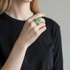 VanCleef&Arpels ヴァンクリーフ＆アーペル マジック アルハンブラ マラカイト リング Au750 K18 12号 ★美品★ ★箱付★