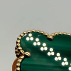 VanCleef&Arpels ヴァンクリーフ＆アーペル マジック アルハンブラ マラカイト リング Au750 K18 12号 ★美品★ ★箱付★