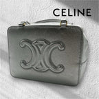 CELINE セリーヌ トリヨンフ ショルダーバッグ 2WAY シルバー U-SL-0223 ★限定品★★美品★