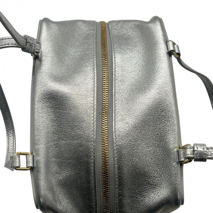 CELINE セリーヌ トリヨンフ ショルダーバッグ 2WAY シルバー U-SL-0223 ★限定品★★美品★