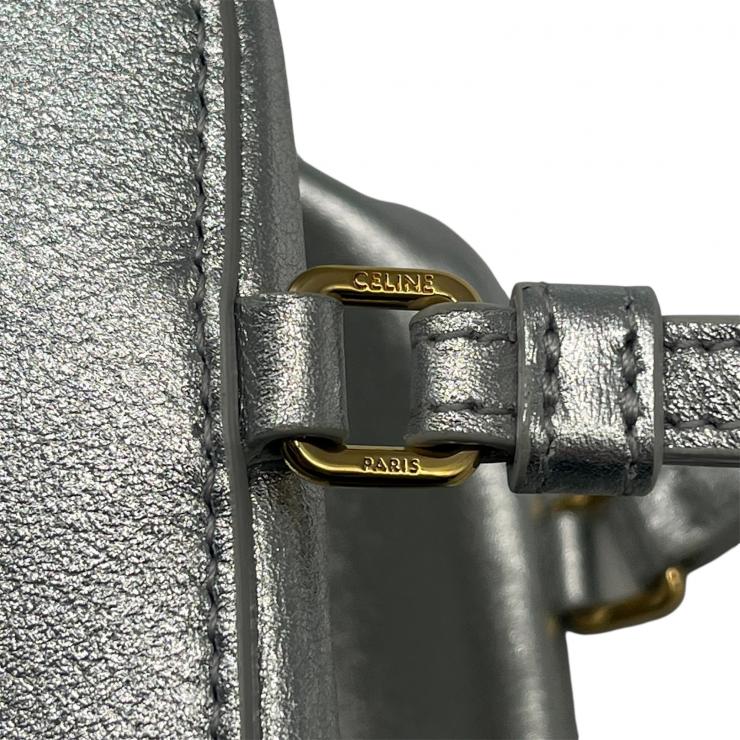 CELINE セリーヌ トリヨンフ ショルダーバッグ 2WAY シルバー U-SL-0223 ★限定品★★美品★