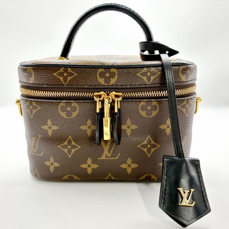 LOUIS VUITTON ルイ・ヴィトン モノグラム モノグラム・リバース ヴァニティ 2WAY ハンドバッグ ショルダー ゴールド金具 ★美品★