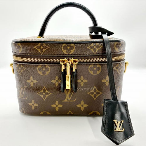LOUIS VUITTON ルイ・ヴィトン モノグラム モノグラム・リバース ヴァニティ 2WAY ハンドバッグ ショルダー ゴールド金具 ★美品★
