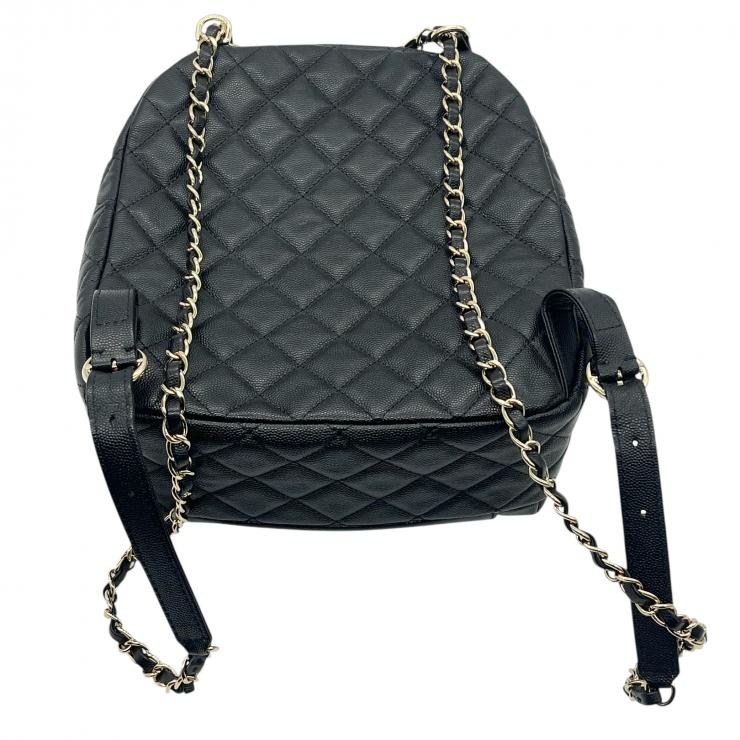 CHANEL シャネル リュック リュックサック バックパック マトラッセ キャビアスキン ゴールド金具 26番台 ★美品★ ★ギャラ付★