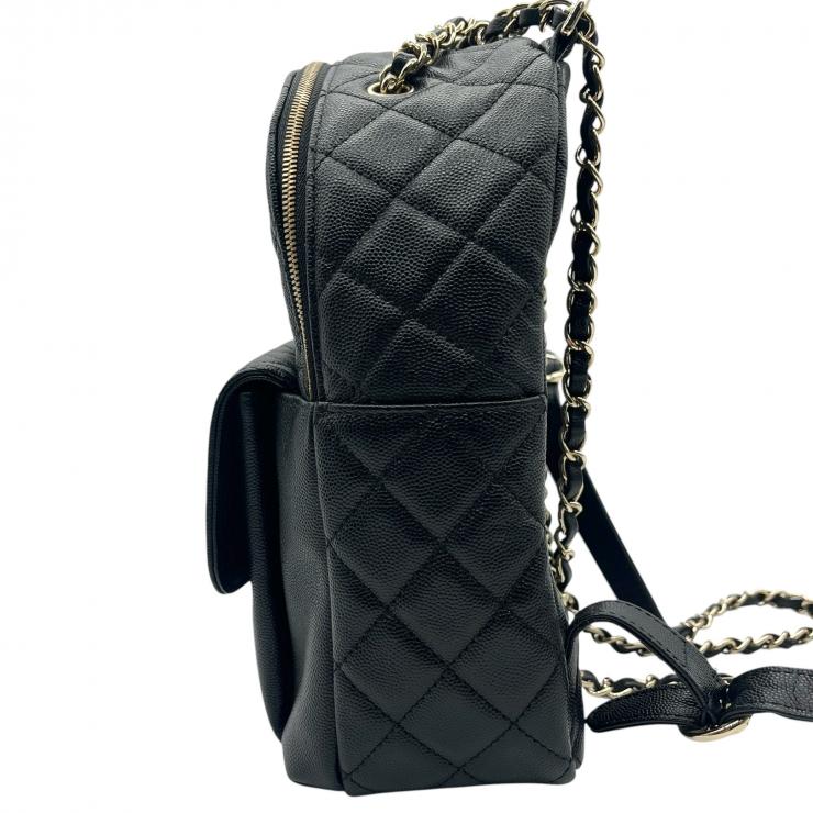 CHANEL シャネル リュック リュックサック バックパック マトラッセ キャビアスキン ゴールド金具 26番台 ★美品★ ★ギャラ付★
