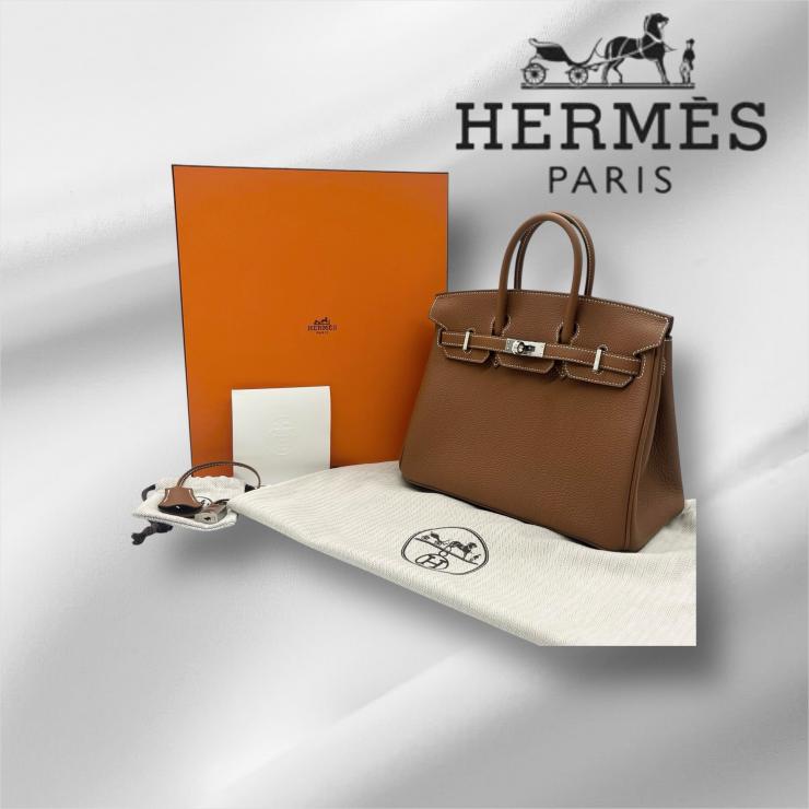HERMES エルメス バーキン 25 トゴ ゴールド シルバー金具 K刻印 KIA649 2025年製 ★プレゼント品質★ ★美品★