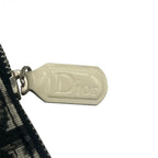 Christian Dior クリスチャンディオール サドルポーチ トロッター キャンバス ブラック ポーチ ハンドバッグ ブラック ★美品★