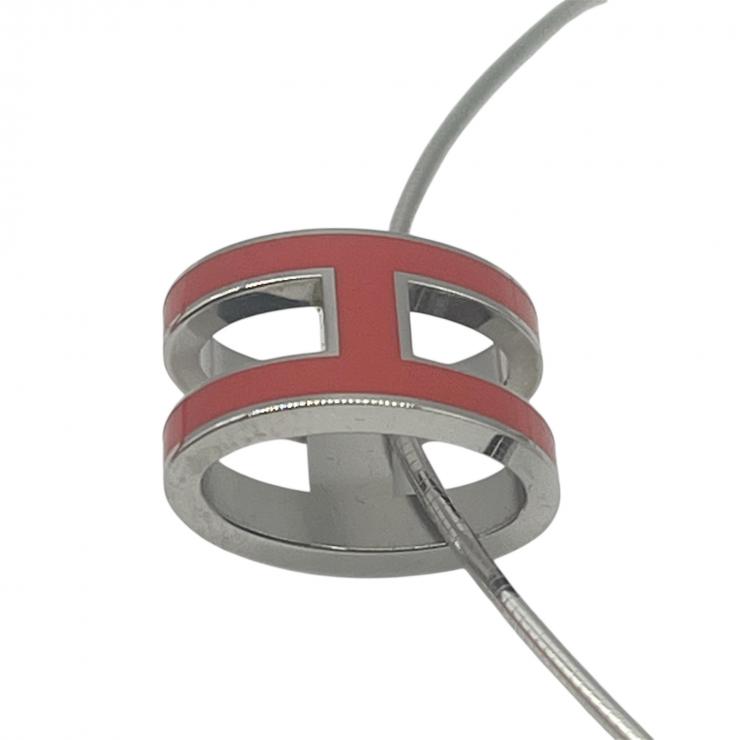 HERMES エルメス ポップアッシュ SV925 ネックレス アクセサリー レッド ★美品★