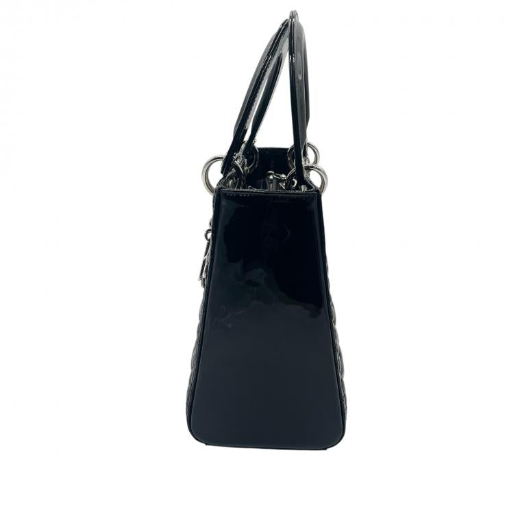 Christian Dior クリスチャンディオール レディディオール カナージュ 2way ハンドバック ショルダーバッグ ミディアム ブラック 05AMA-0141 ★プレゼント品質★