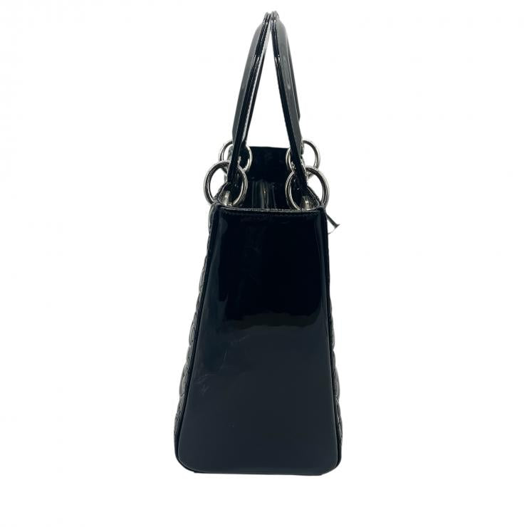 Christian Dior クリスチャンディオール レディディオール カナージュ 2way ハンドバック ショルダーバッグ ミディアム ブラック 05AMA-0141 ★プレゼント品質★