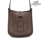 HERMES エルメス エブリン TPM ショルダーバッグ バッグ □L トリヨンクレマンス エトゥープ 2008年製 シルバー金具 ★美品★