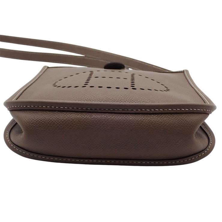 HERMES エルメス エブリン TPM ショルダーバッグ バッグ □L トリヨンクレマンス エトゥープ 2008年製 シルバー金具 ★美品★