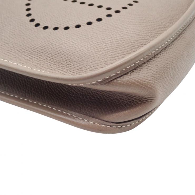 HERMES エルメス エブリン TPM ショルダーバッグ バッグ □L トリヨンクレマンス エトゥープ 2008年製 シルバー金具 ★美品★