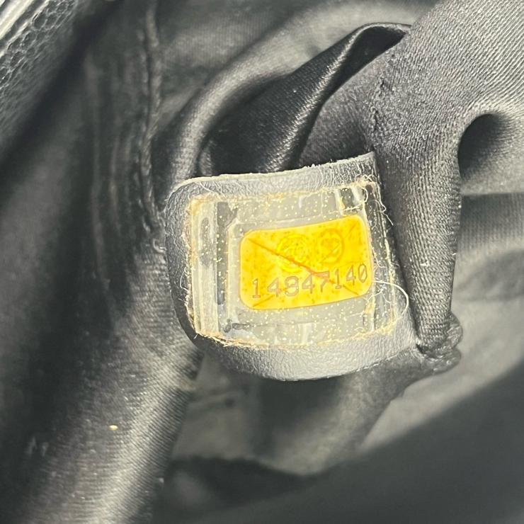 CHANEL シャネル マトラッセ グラウンドショッピングトート GST トートバッグ キャビアスキン ブラック シルバー金具 ★中古品★