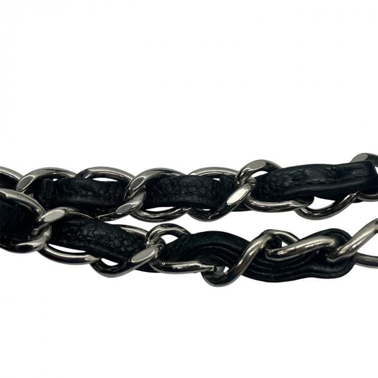 CHANEL シャネル マトラッセ グラウンドショッピングトート GST トートバッグ キャビアスキン ブラック シルバー金具 ★中古品★