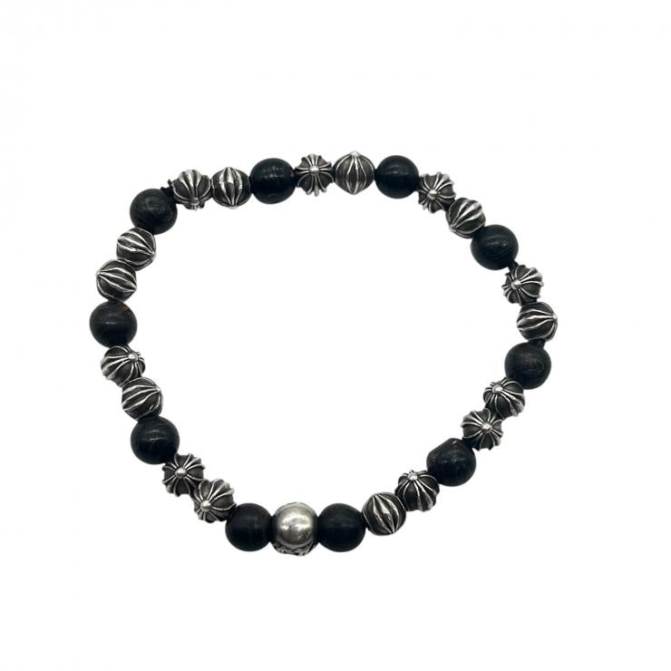CHROME HEARTS クロムハーツ BEAD シルバー925 6ｍｍ ブレスレット バングル アクセサリー ★インボイス付★