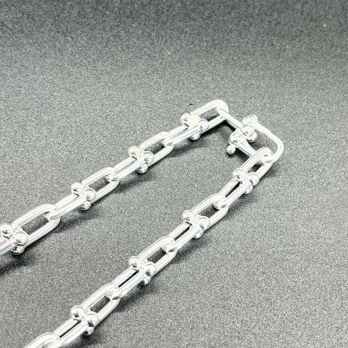 TIFFANY＆CO. ティファニー ハードウェア グラジュエイテッド リンクネックレス アクセサリー Ag925 ★美品★