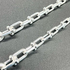 TIFFANY＆CO. ティファニー ハードウェア グラジュエイテッド リンクネックレス アクセサリー Ag925 ★美品★