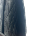 CHANEL シャネル トートバッグ 復刻トート ハンドバッグ マトラッセ キャビアスキン ココマーク ブラック ゴールド金具 ８番台 ★ギャラ付★ ギャランティーカード