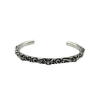 CHROME HEARTS クロムハーツ SBTバンドバングル SV925 シルバー ブレスレット アクセサリー CHクロス ★美品★
