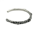CHROME HEARTS クロムハーツ SBTバンドバングル SV925 シルバー ブレスレット アクセサリー CHクロス ★美品★