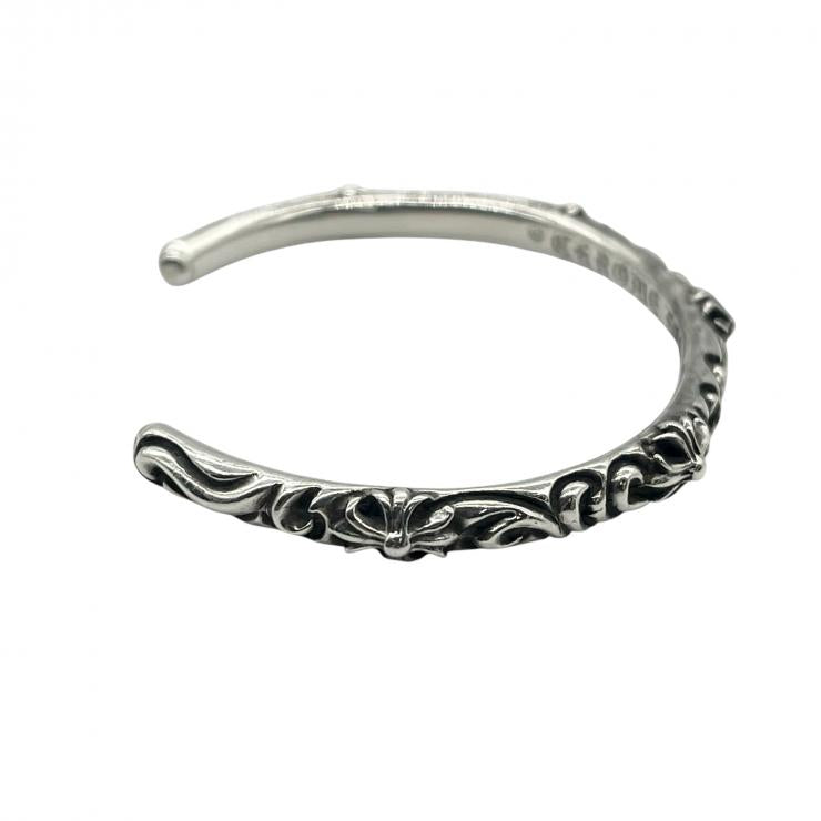 CHROME HEARTS クロムハーツ SBTバンドバングル SV925 シルバー ブレスレット アクセサリー CHクロス ★美品★