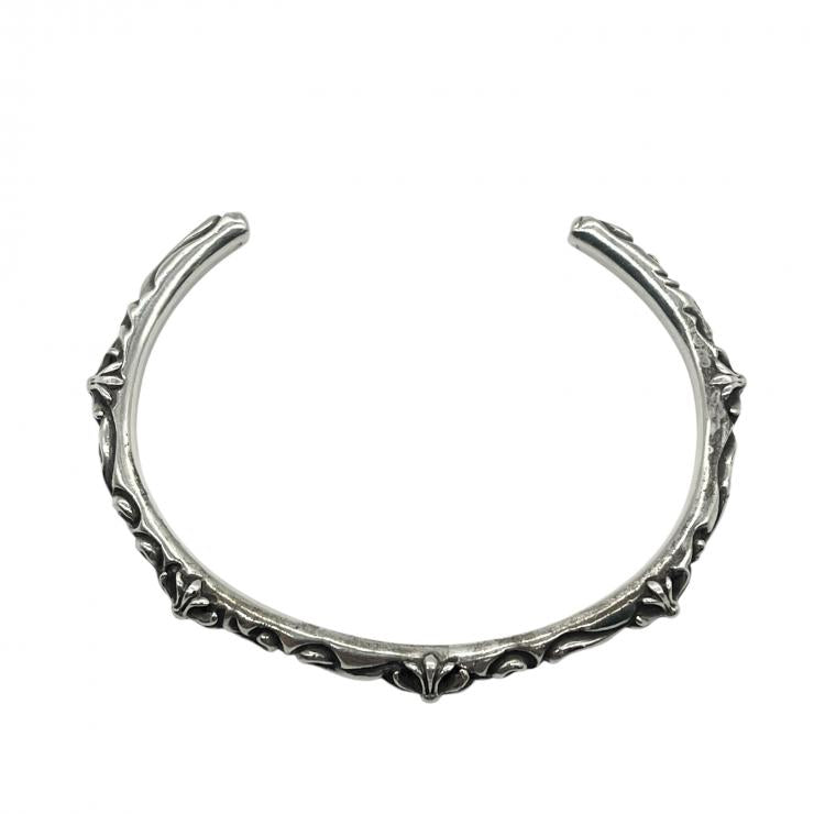 CHROME HEARTS クロムハーツ SBTバンドバングル SV925 シルバー ブレスレット アクセサリー CHクロス ★美品★