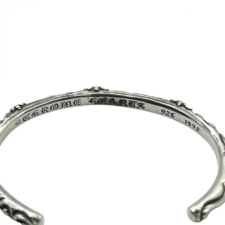 CHROME HEARTS クロムハーツ SBTバンドバングル SV925 シルバー ブレスレット アクセサリー CHクロス ★美品★